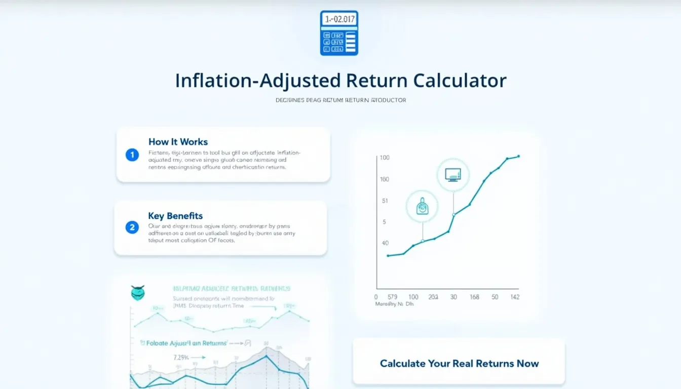 Unlock the true value of your investments with our Inflation Adjusted Return Calculator infographic – your guide to measuring real financial performance.