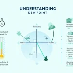 Discover the science of dew point and its impact on comfort, weather, and various industries in this comprehensive infographic.