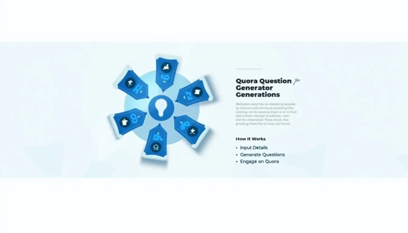 Unlock the power of Quora with our AI-driven Question Generator tool - your key to establishing thought leadership and driving engagement.