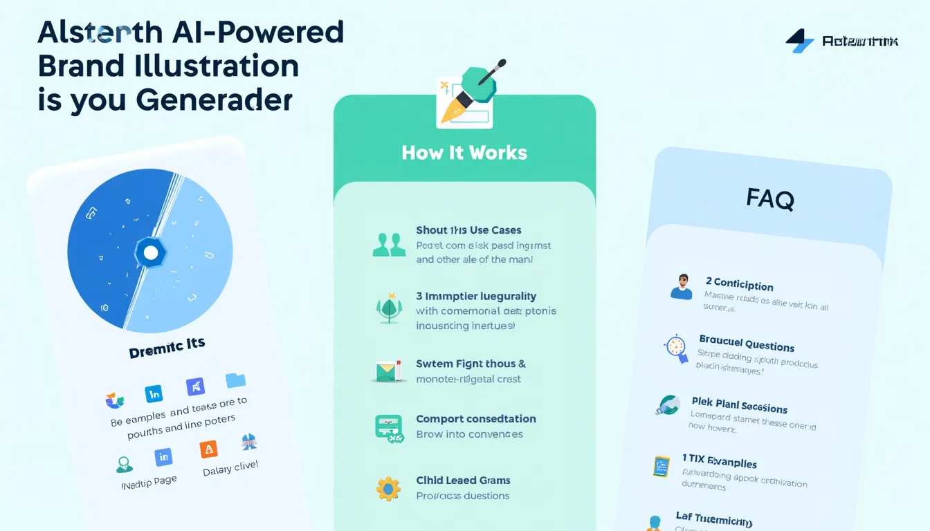 Discover how AI is revolutionizing brand identity creation with our cutting-edge Brand Illustration Generator infographic.