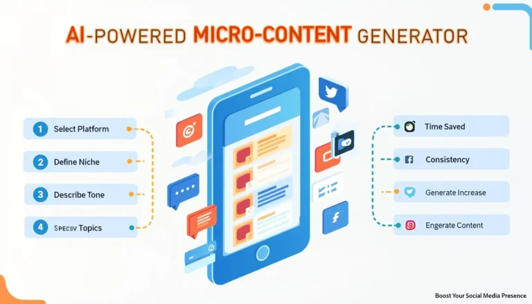 Revolutionize your social media strategy with our AI-powered Micro-Content Generator – the ultimate tool for creating engaging, platform-specific content at scale.