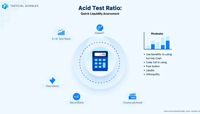 Discover the power of the Acid Test Ratio in assessing your company's short-term liquidity with this informative infographic.