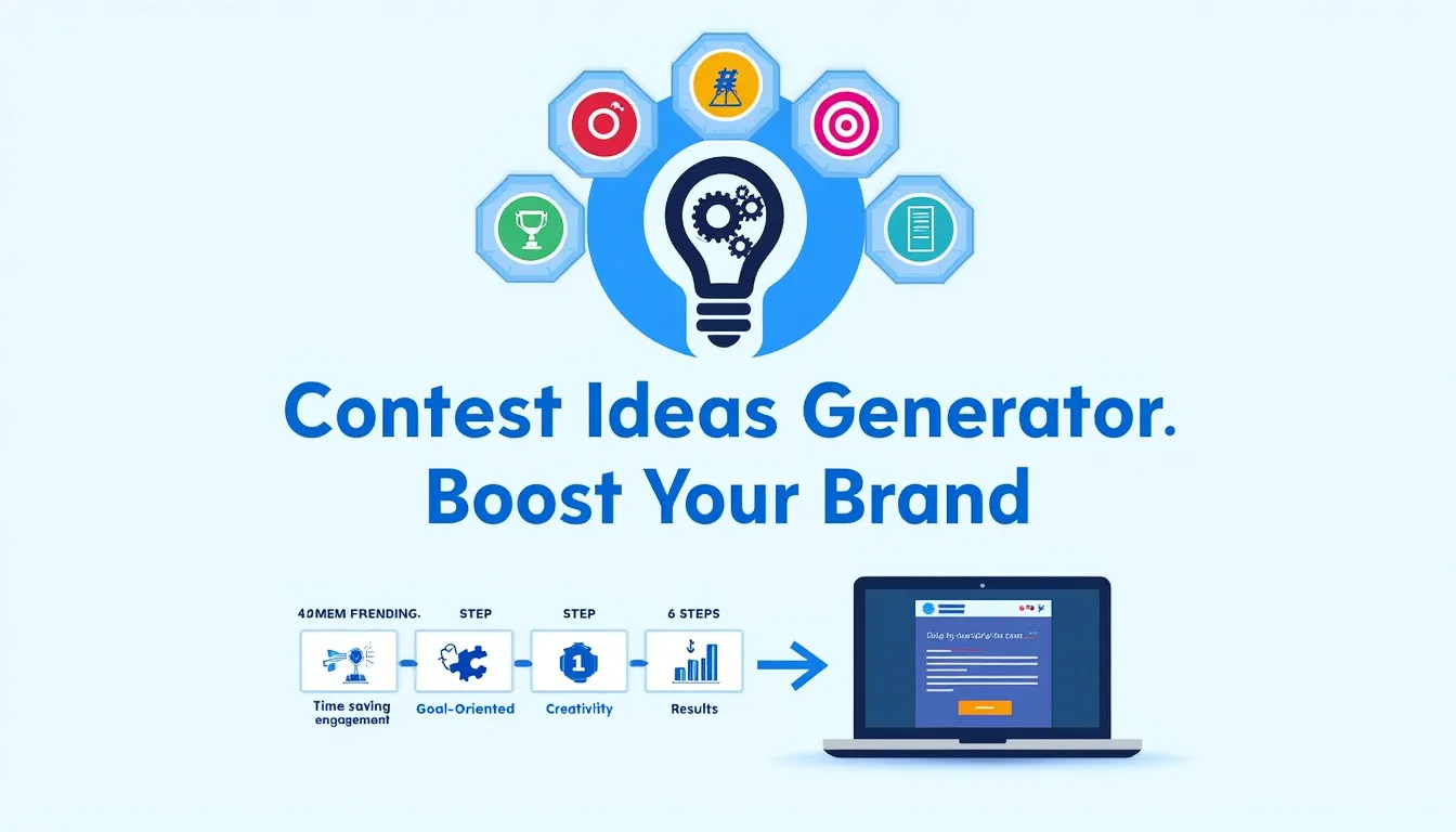 Unlock creative marketing potential with our Contest Ideas Generator – your key to engaging audiences and achieving marketing goals effortlessly.