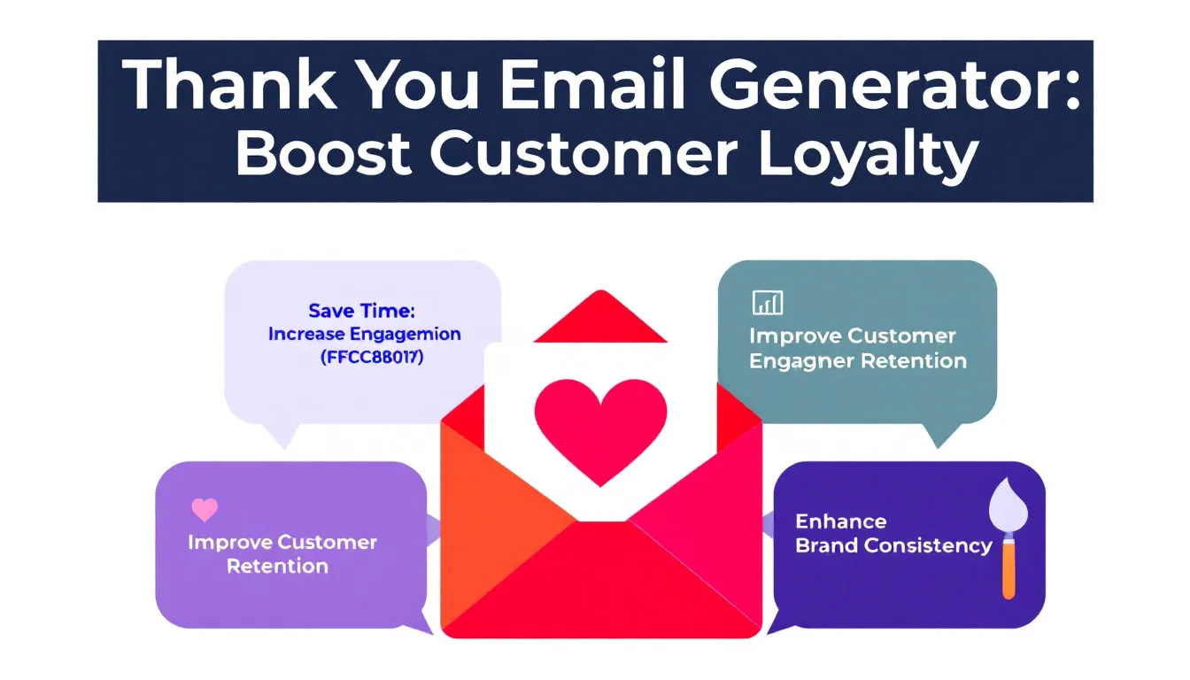 Revolutionize your customer relationships with our Thank You Email Generator - crafting personalized appreciation in seconds.