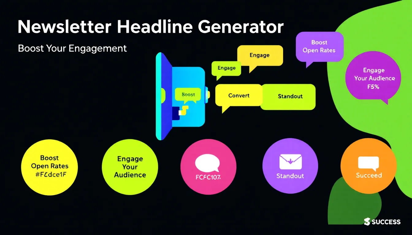 Revolutionize your newsletter strategy with our Headline Generator - crafting attention-grabbing, SEO-friendly headlines that boost engagement and open rates.