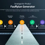 Optimieren Sie Ihre Produktentwicklung mit unserem Strategischen Produkt-Fahrplan Generator - von der Idee bis zur Markteinführung in strukturierten Schritten.