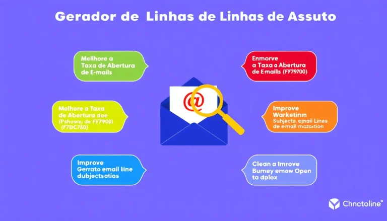 Aumente suas taxas de abertura de e-mails com nosso Gerador de Linhas de Assunto inteligente - transforme suas campanhas de e-mail marketing em sucessos instantâneos!