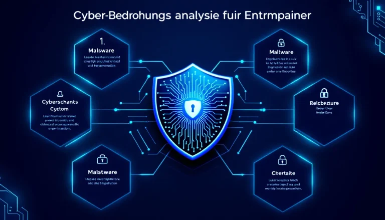 Diese moderne Cyber-Bedrohungsanalyse visualisiert die wichtigsten Sicherheitsrisiken und Schutzmaßnahmen für verschiedene Wirtschaftssektoren und bietet einen strukturierten Ansatz zur Bewertung von Cyber-Bedrohungen.