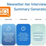 Revolutionize your newsletter content with our AI-powered Interview Summary Generator - transform lengthy interviews into engaging, concise summaries in minutes.