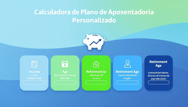 Planeje sua aposentadoria com confiança usando nossa Calculadora de Plano de Aposentadoria Personalizado - transforme seus dados em estratégias financeiras eficazes em minutos.