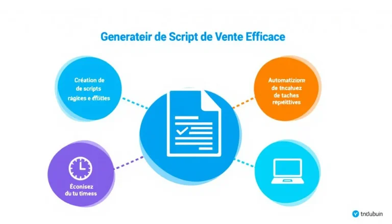 Optimisez vos ventes avec notre Générateur de Script de Vente Efficace - transformez vos arguments en scripts persuasifs en quelques clics.