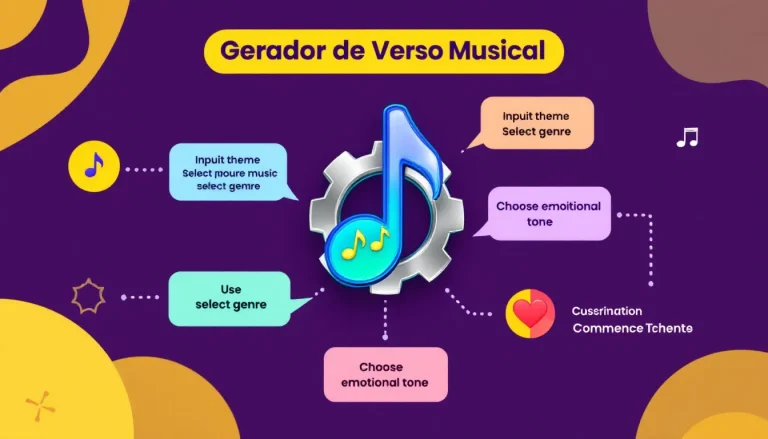 Desbloqueie sua criatividade musical com o Gerador de Verso Musical - transformando ideias em versos inspiradores em questão de segundos.