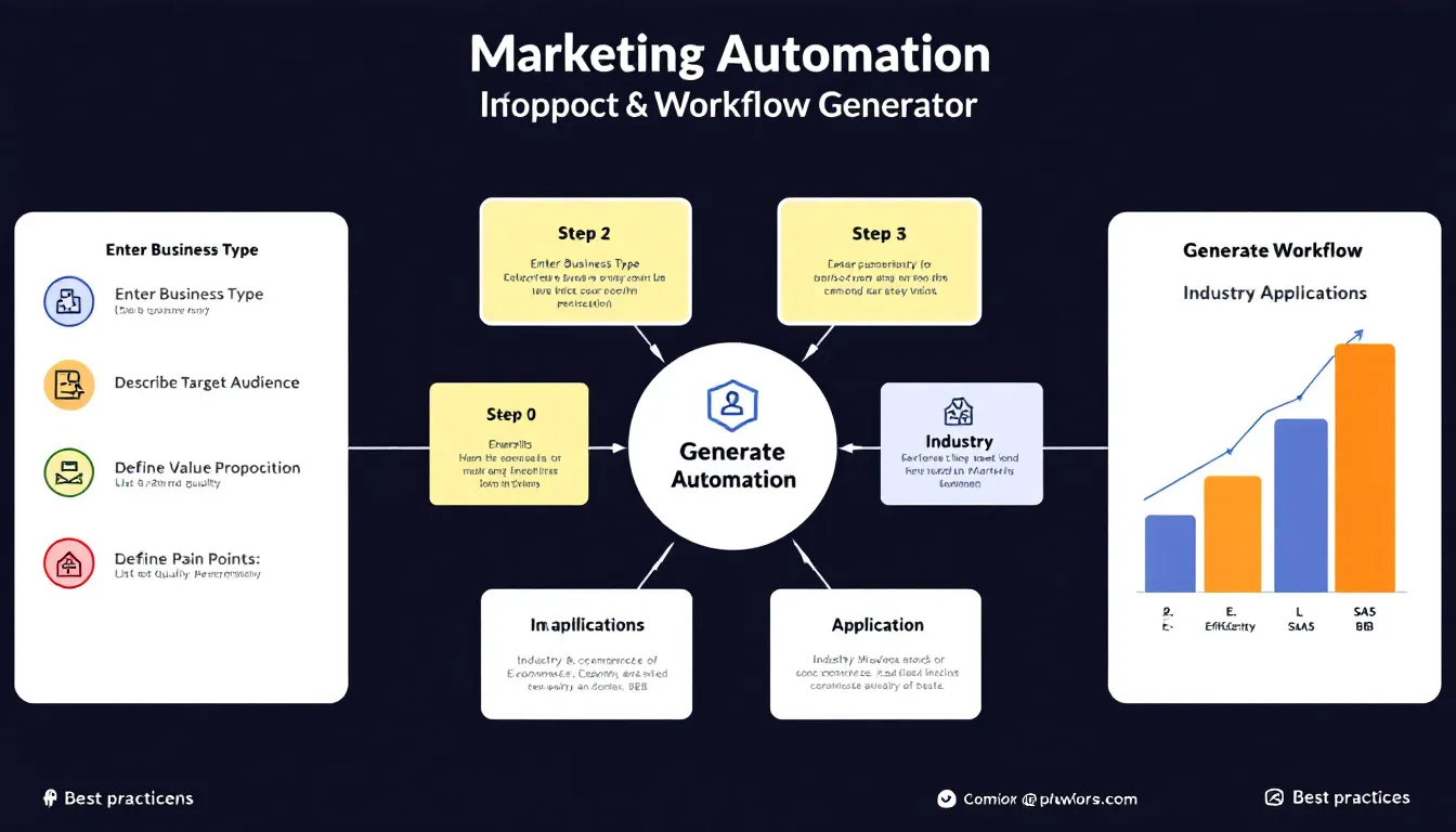 Unlock the power of tailored marketing with our step-by-step Marketing Automation Workflow Generator infographic.