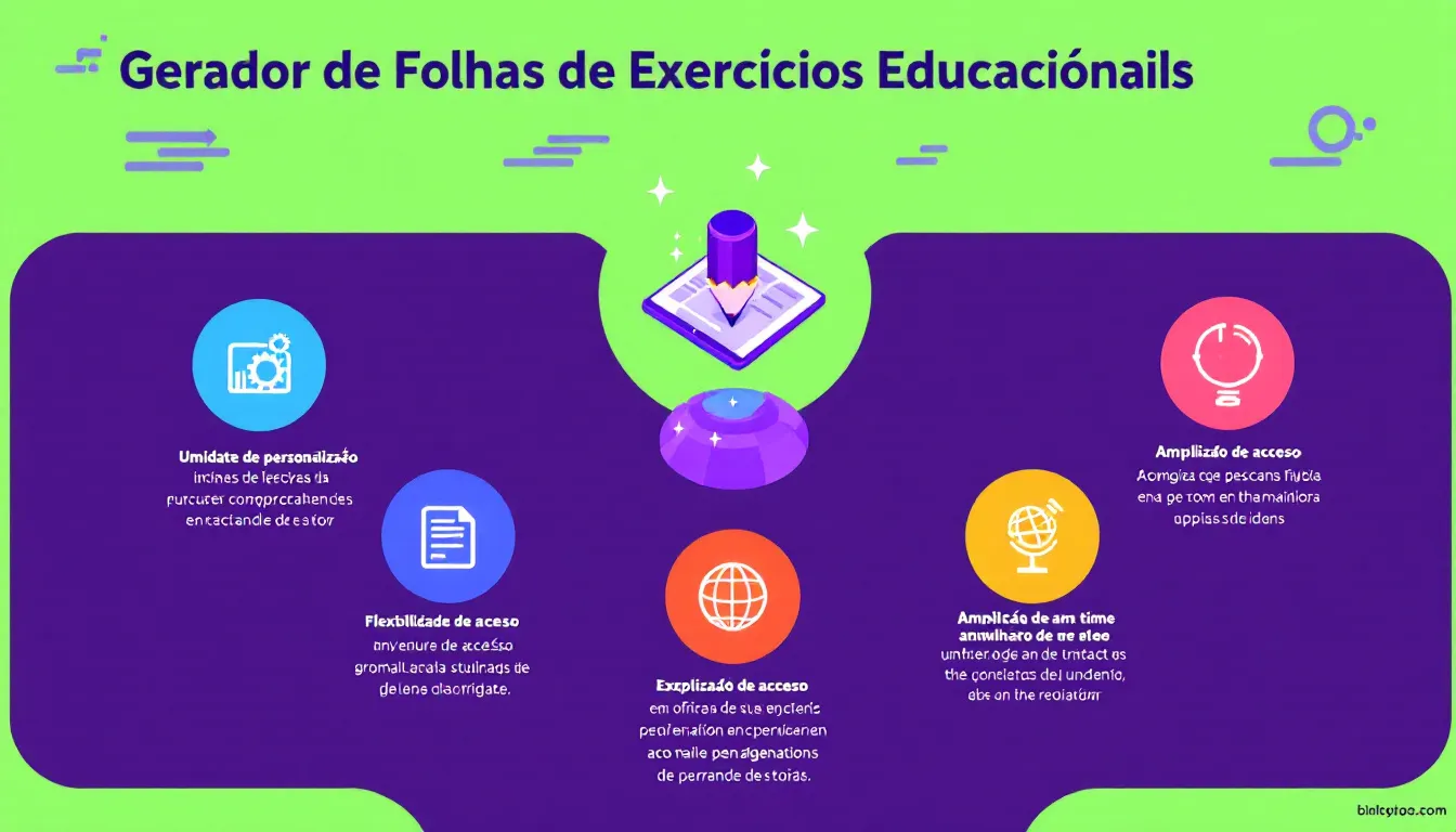 Revolucione a criação de materiais didáticos com nosso Gerador de Folhas de Exercícios Educacionais - transformando ideias em exercícios personalizados em minutos.