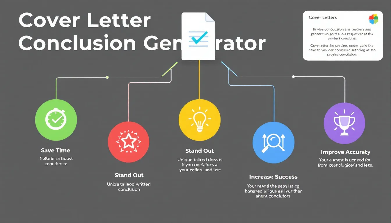 Elevate your job applications with our Cover Letter Conclusion Generator - crafting tailored, impactful endings for your cover letters in minutes.