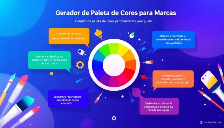 Crie uma identidade visual impactante para sua marca com nosso Gerador de Paleta de Cores inteligente e personalizado.