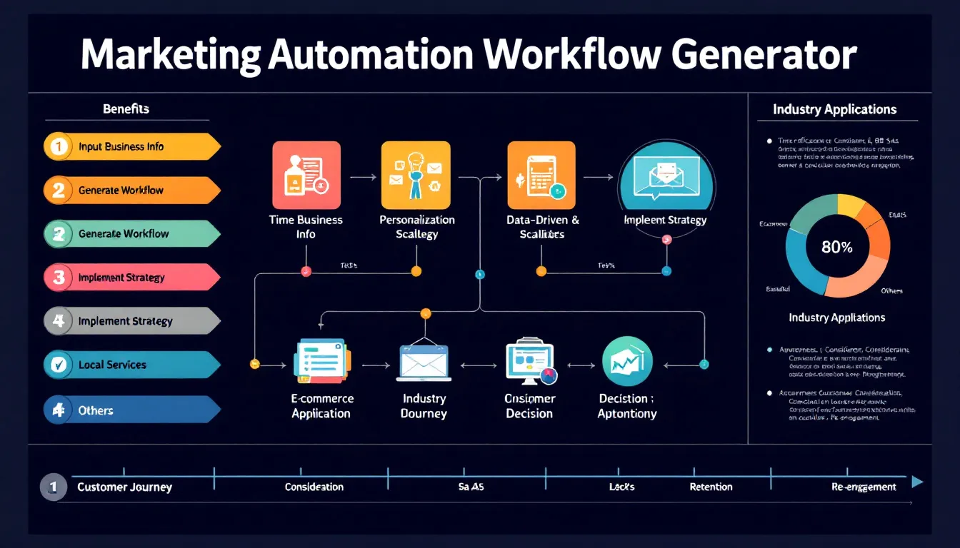 Revolutionize your marketing strategy with our Marketing Automation Workflow Generator: streamline processes, personalize campaigns, and boost conversions.