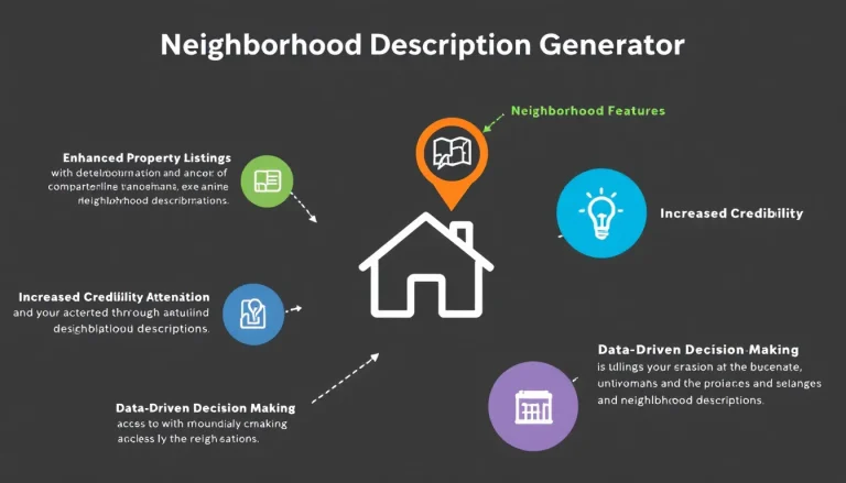 Elevate your real estate listings with our Neighborhood Description Generator - transforming basic property information into compelling, tailored area descriptions.