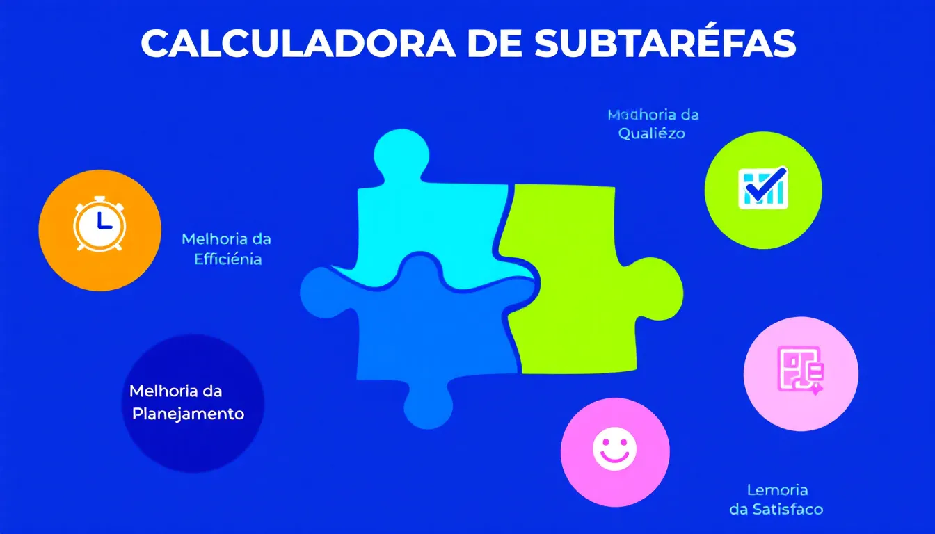 Simplifique projetos complexos com nossa Calculadora de Subtarefas - transformando desafios overwhelmantes em etapas gerenciáveis e alcançáveis.