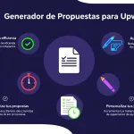 Optimiza tu éxito en Upwork con nuestro Generador de Propuestas: transforma tus habilidades en propuestas ganadoras en minutos.