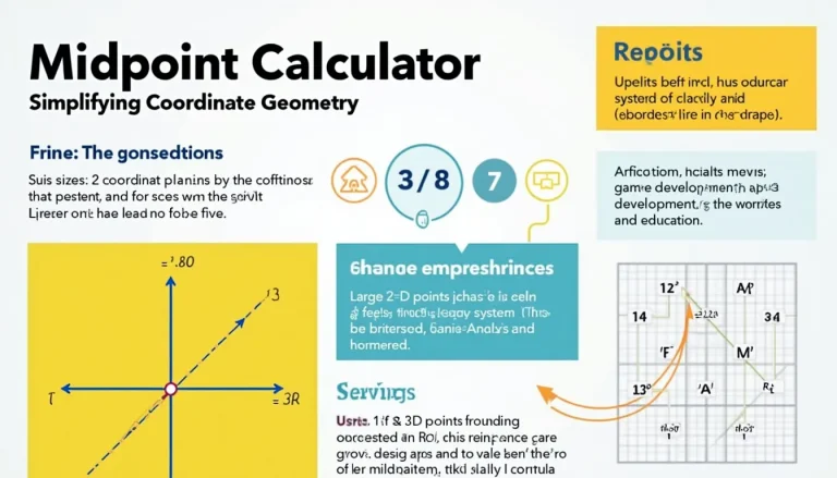 Discover the power of the Midpoint Calculator: Your go-to tool for precise coordinate geometry calculations in 2D and 3D space.