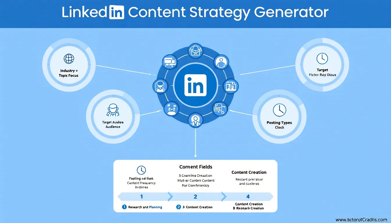 Transform your LinkedIn presence with our Content Strategy Generator - your automated guide to building a powerful thought leadership plan tailored to your industry and expertise.