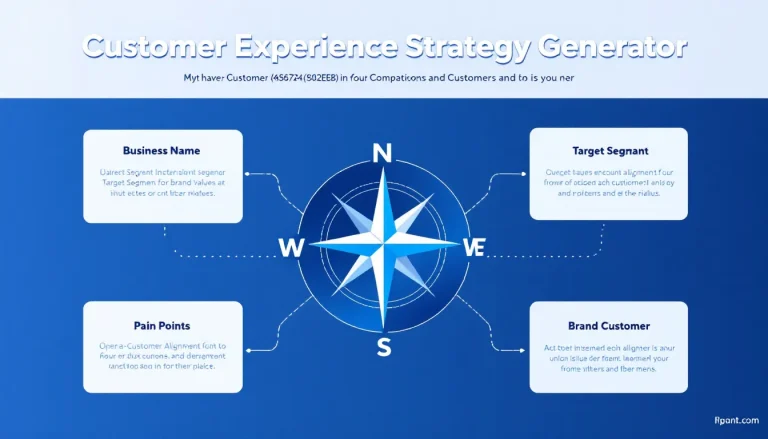 Transform your customer experience strategy instantly with our AI-powered generator - turning business insights into actionable frameworks for enhanced customer satisfaction.