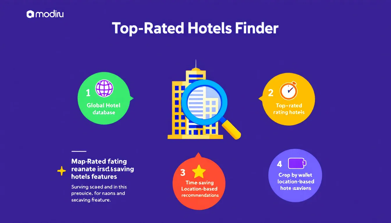 Discover the best accommodations effortlessly with our Top-Rated Hotels Finder - your ultimate tool for streamlined travel planning and content creation.