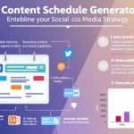 Discover how our Content Schedule Generator revolutionizes social media marketing by creating tailored, multi-platform content plans in minutes.