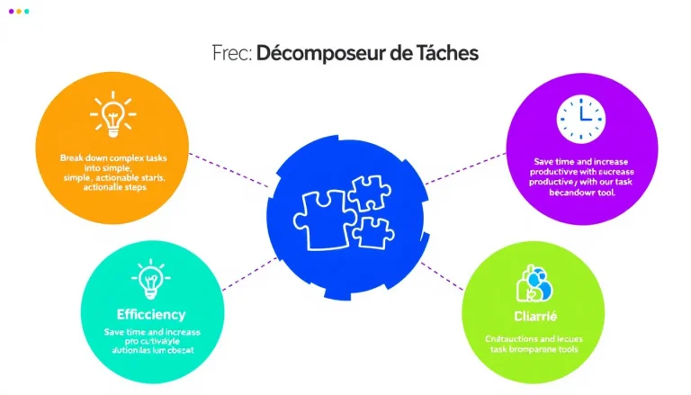 Simplifiez vos projets complexes avec notre Décomposeur de Tâches - transformez vos grands défis en étapes gérables en quelques clics.