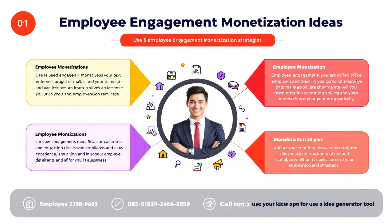 Unlock the potential of your employee engagement skills with these innovative monetization ideas, visually presented in an easy-to-understand infographic.