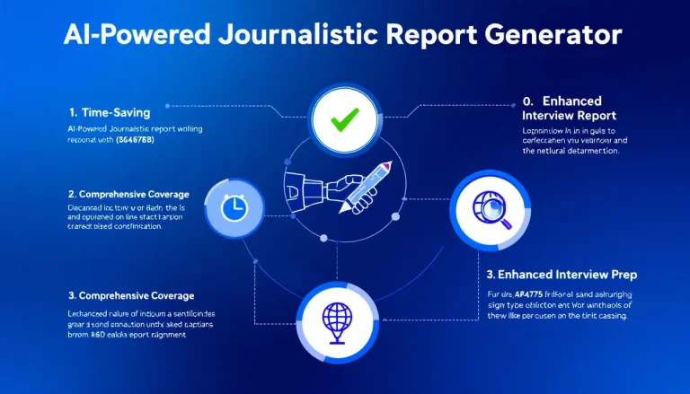 Revolutionize your reporting with the AI-Powered Journalistic Report Generator - delivering comprehensive insights on any topic in minutes.