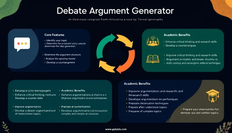 Transform your debate preparation with our comprehensive Debate Argument Generator - delivering structured, balanced arguments for any controversial topic in moments.