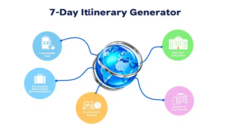 Revolutionize your travel planning with our 7-Day Itinerary Generator - creating personalized, balanced trip schedules tailored to your preferences in minutes.