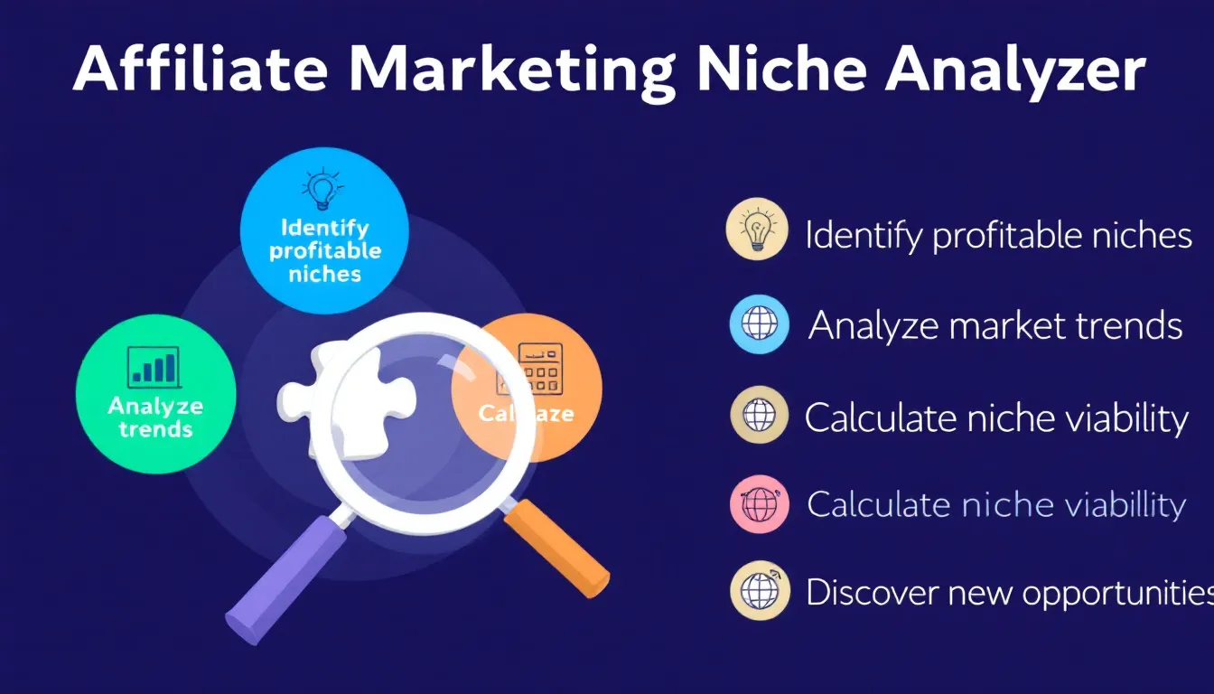 Discover profitable affiliate marketing opportunities with our Niche Analyzer tool - turn market insights into lucrative niches in minutes.