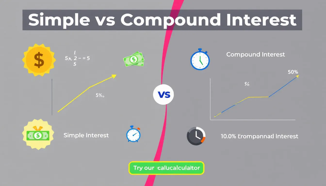 Discover the power of compound interest and maximize your investment returns with our Simple and Compound Interest Calculator.