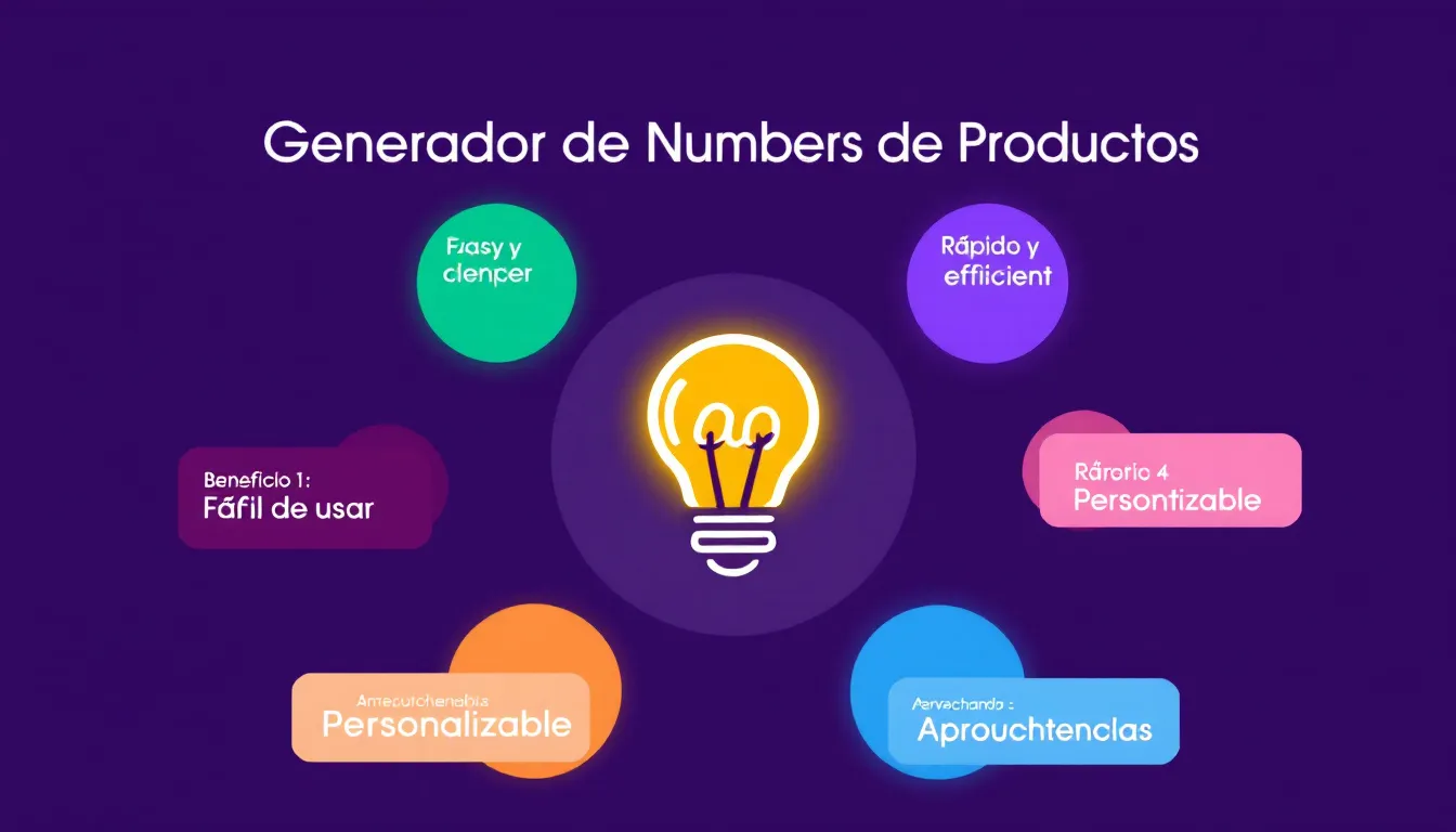 Descubre el poder de la creatividad con nuestro Generador de Nombres de Productos: transforma tus ideas en nombres memorables en segundos.