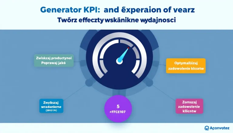 Odkryj moc precyzyjnego pomiaru wydajności z naszym Generatorem KPI - tworząc spersonalizowane wskaźniki dostosowane do Twoich celów biznesowych.