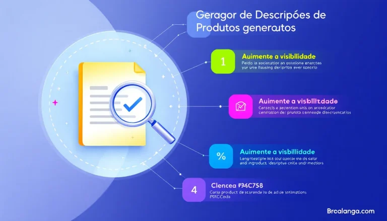 Revolucione suas descrições de produtos com nosso Gerador de Descrições de Produtos - transforme informações básicas em textos persuasivos e otimizados para SEO em minutos.