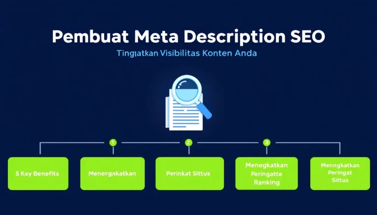 Optimalkan SEO konten Anda dengan Pembuat Meta Description yang canggih - tingkatkan visibilitas dan klik di mesin pencari dalam hitungan detik.