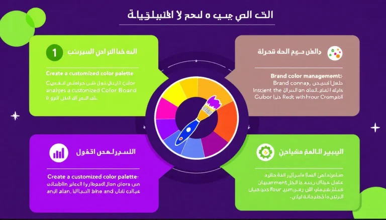 اكتشف قوة الألوان في بناء هويتك التجارية مع أداتنا المبتكرة لإنشاء لوحة ألوان مخصصة تعكس قيم وشخصية علامتك التجارية.