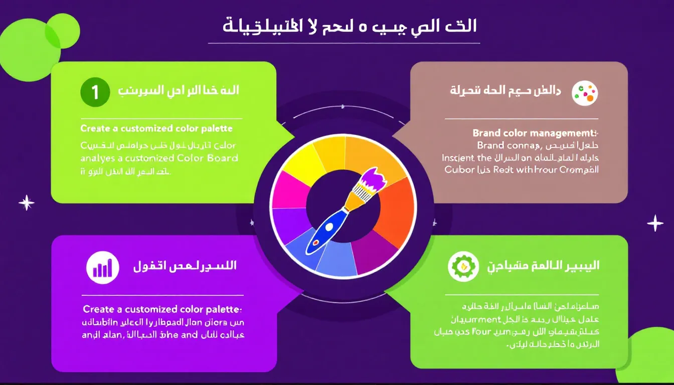 اكتشف قوة الألوان في بناء هويتك التجارية مع أداتنا المبتكرة لإنشاء لوحة ألوان مخصصة تعكس قيم وشخصية علامتك التجارية.