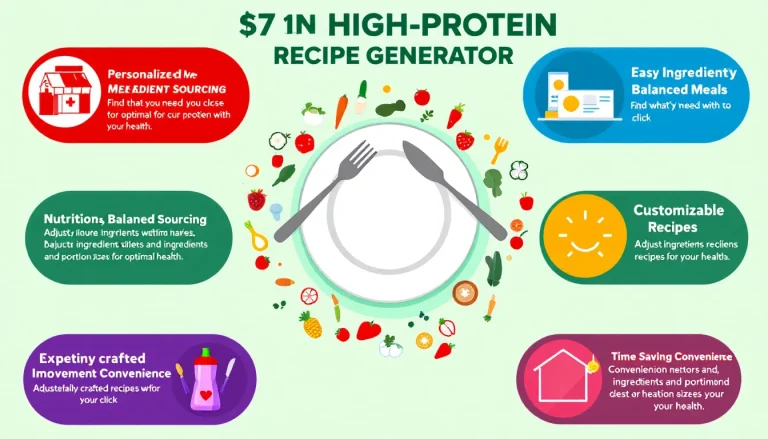 Revolutionize your high-protein meal planning with our AI-powered Recipe Generator - transforming your ingredients into delicious, nutritious dishes in seconds.