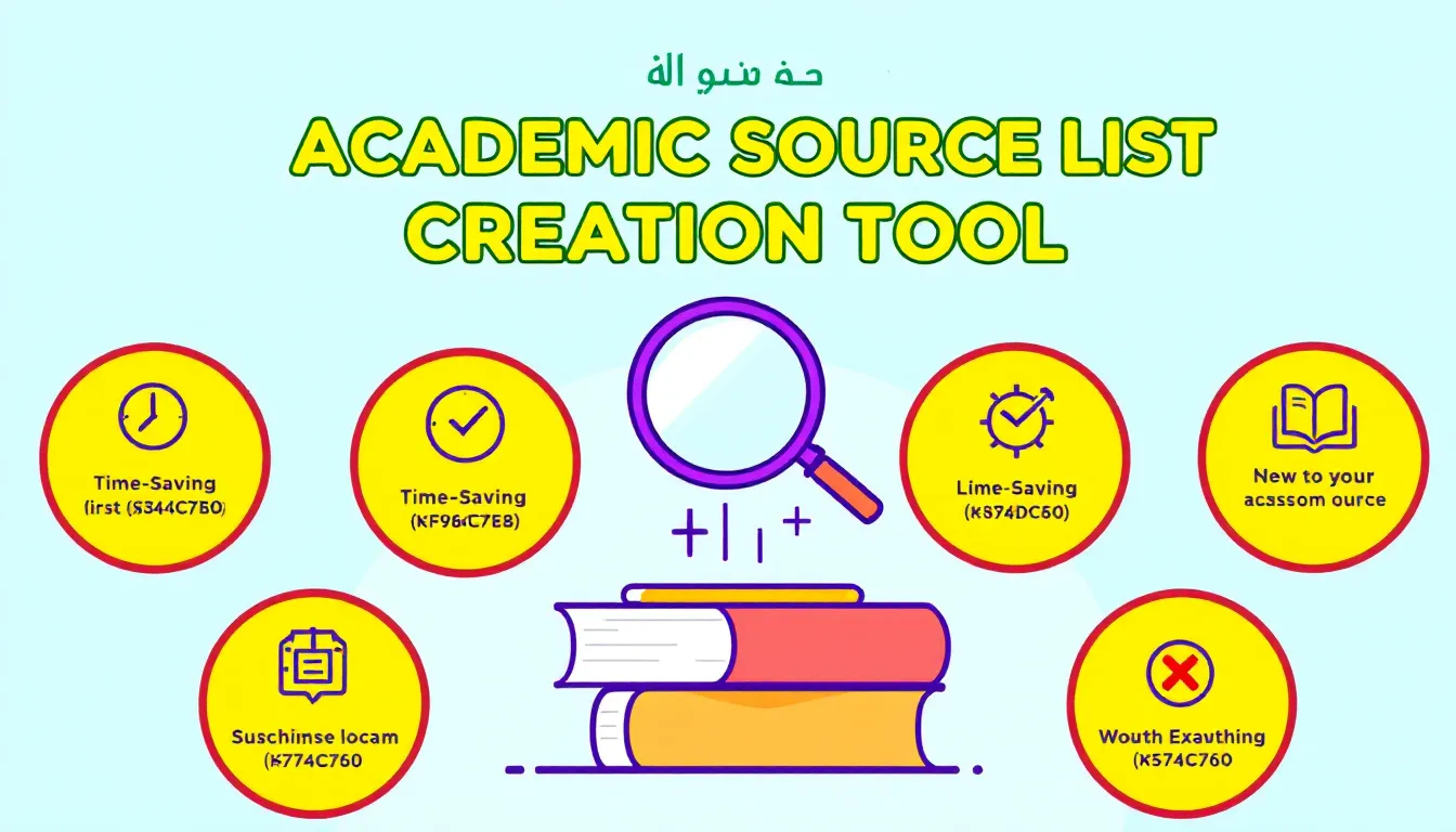 أداة مبتكرة لتوفير الوقت والجهد في البحث الأكاديمي: اكتشف كيف يمكن لأداة إنشاء قائمة مصادر البحث الأكاديمي أن تحول عملية البحث العلمي.