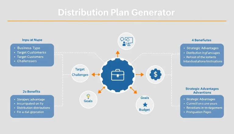 Transform your distribution strategy with our intelligent Distribution Plan Generator - converting your business inputs into comprehensive, actionable distribution plans tailored to your needs.