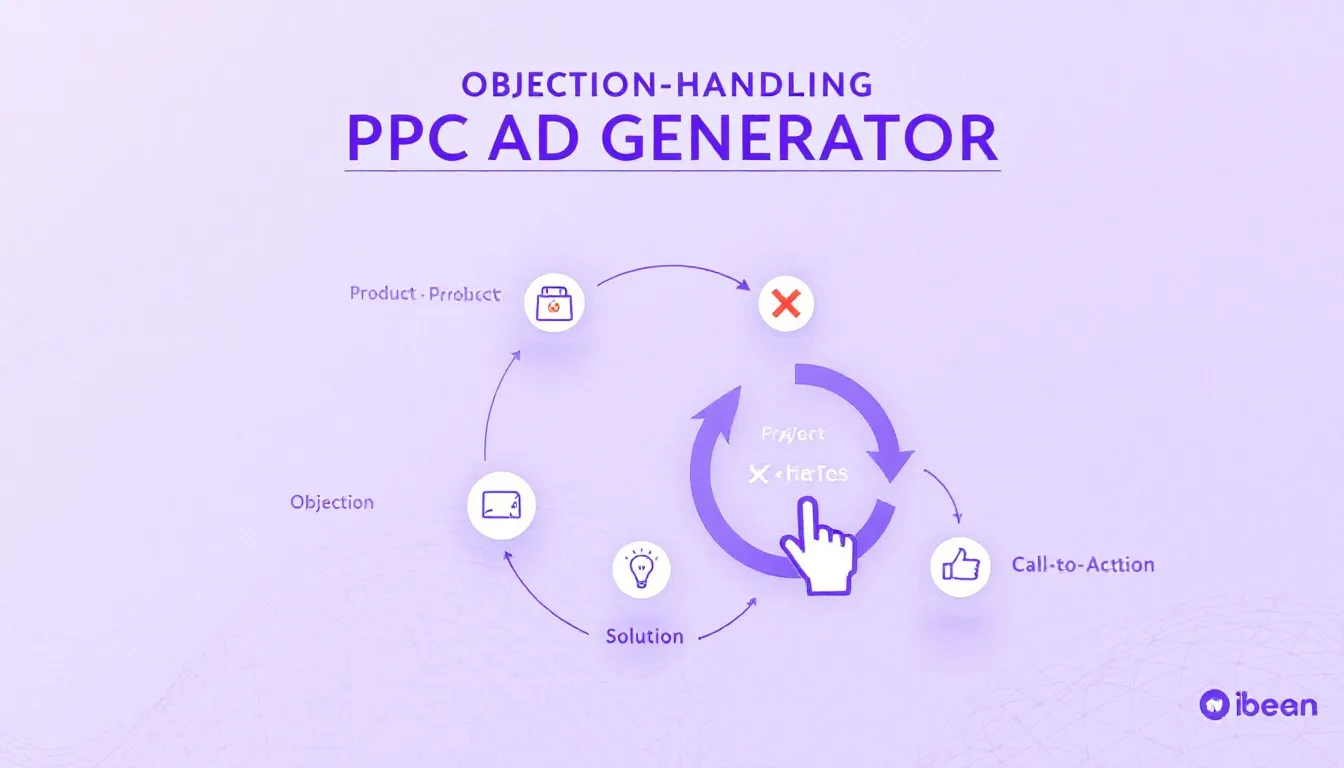 Transform your PPC campaigns with our intelligent Ad Generator tool that turns common objections into compelling advertising opportunities, streamlining your ad creation process.