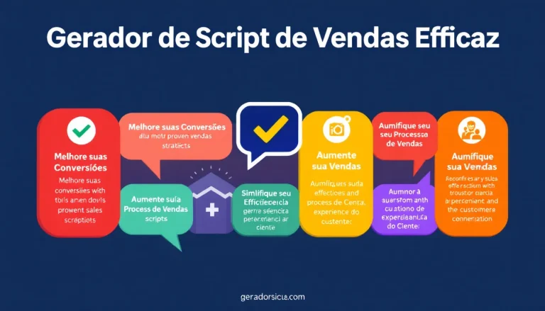 Potencialize suas vendas com o Gerador de Script de Vendas Eficaz - transforme informações do seu produto em estratégias de vendas persuasivas em minutos.