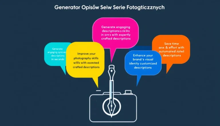 Odkryj moc profesjonalnych opisów z naszym Generatorem Opisów Serii Fotograficznych - przekształć swoje wizje w angażujące narracje w mgnieniu oka!