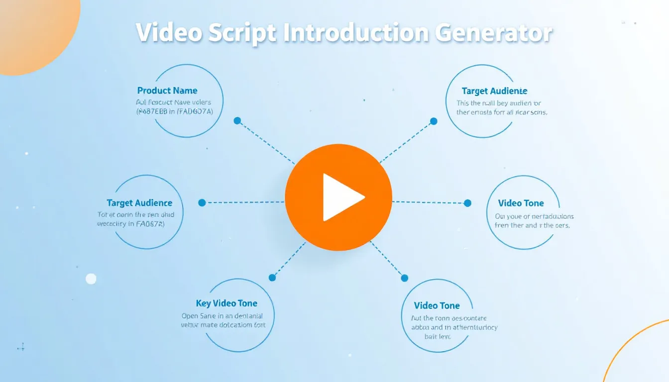 Transform your video marketing with our Video Script Introduction Generator - create professional, engaging video openings in minutes that capture viewer attention from the first second.