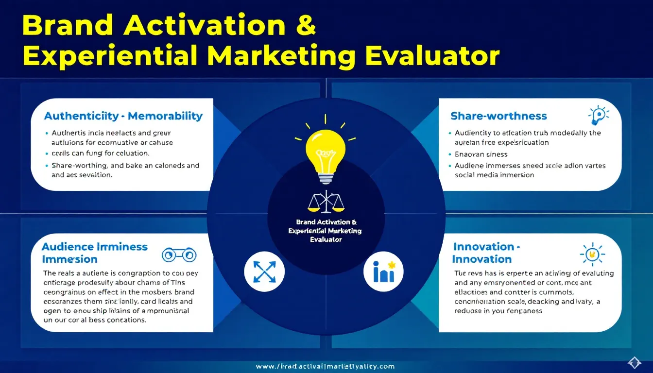 Discover our comprehensive Brand Activation Evaluator - an innovative tool that transforms experiential marketing initiatives into measurable success metrics through data-driven analysis.